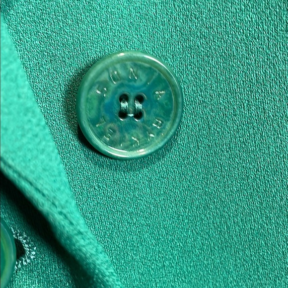 Sonia Rykiel Green Blazer with Notched Lapel - Picture 4 of 6